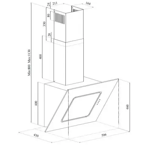 Hotte décorative BEKO HCA 62540 B - 7