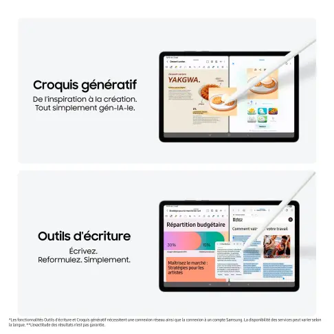 SAMSUNG Galaxy Tab S11 Wi-Fi Gris - 256Go - 4