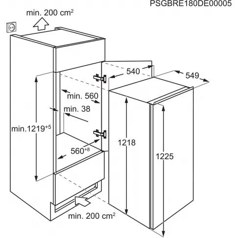 Réfrigérateur intégré 1 porte ELECTROLUX ERB3DE12S - 3