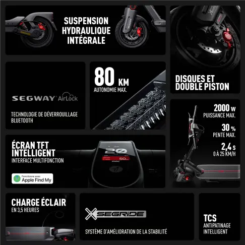 Trottinette électrique SEGWAY MAXG3 - 4