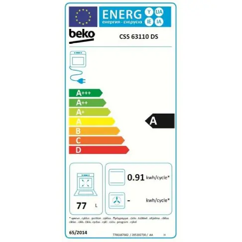 Cuisiniere mixte BEKO CSS 63110 DS - 2