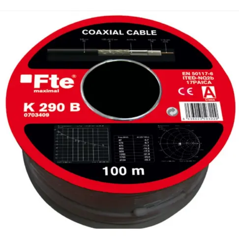 Câble coaxial télé 75e FTE K290B - 1
