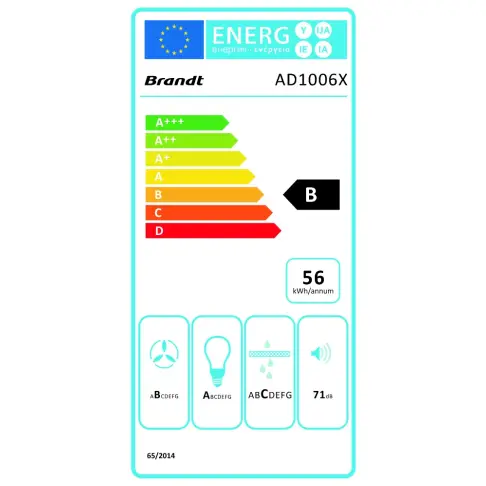 Hotte décorative BRANDT AD1006X - 2