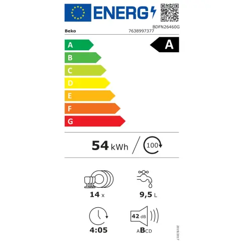 Lave-vaisselle 60 cm BEKO BDFN26460G - 3