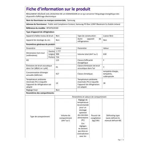 Réfrigérateur multi-portes SAMSUNG RF54T62E3S9 - 7