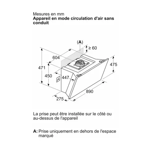 Hotte décorative SIEMENS LC91KLT60 - 8
