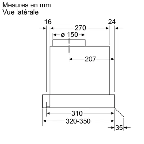 Hotte box intégrée BOSCH DBB 66 AF 50 - 9