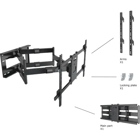 Support mural MULTIBRACKETS KC-MB-SDB 6546 - 8