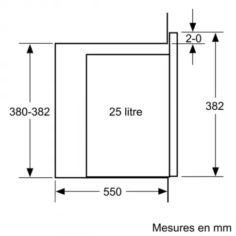 Micro-ondes mono encastrable SIEMENS BF 550 LMR 0 - 8
