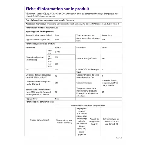 Réfrigérateur américain SAMSUNG RS6JA88W0S9 - 3