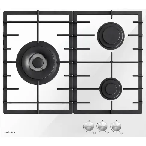 Plaque de cuisson gaz dessus verre AIRLUX ATV63TWH - 1