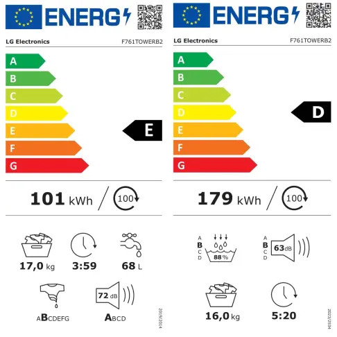 Colonne de lavage / séchage LG F761TOWERB2 - 13