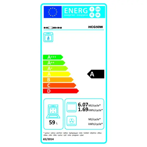 Cuisinière tout gaz HORN HCG50W - 3