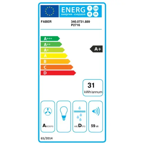 Plaque aspirante induction FABER 5484328 - 5