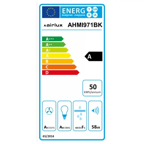 Hotte décorative AIRLUX AHMI971BK - 3