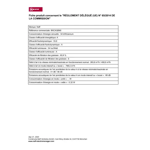 Hotte de plafond NEFF I95CAQ6N0 - 2