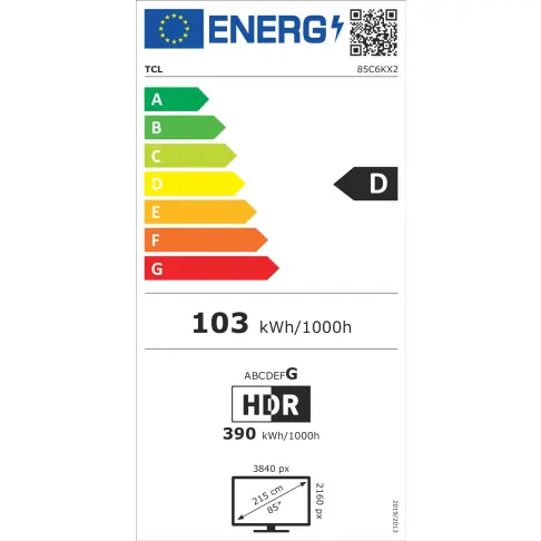 Tv led 85'' TCL 85C6K - 4