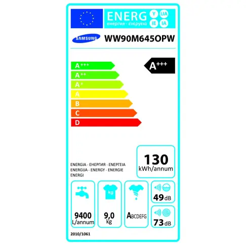Lave-linge frontal SAMSUNG WW 90 M 645 OPW - 14