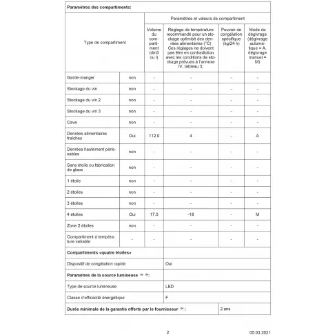 Réfrigérateur intégré 1 porte BOSCH KIL18NSF0 - 5