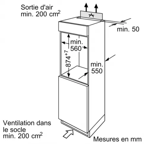 Réfrigérateur intégré 1 porte BOSCH KIL18NSF0 - 6