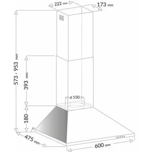 Hotte décorative AMICA AH 3426 - 2