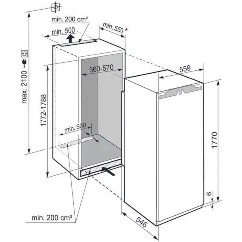 Réfrigérateur intégré 1 porte LIEBHERR IRE1780 - 13