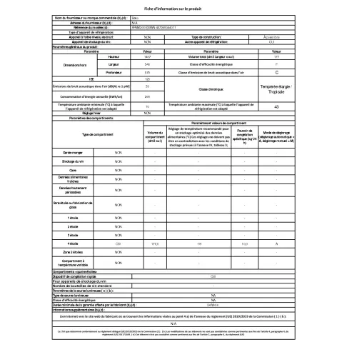 Congélateur armoire BEKO RFNM200E30WN - 2