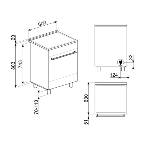 Cuisinière dessus induction SMEG C6IPXT2 - 8