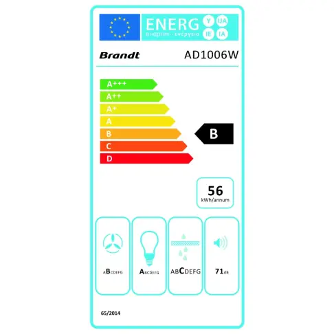 Hotte décorative BRANDT AD 1006 W - 3