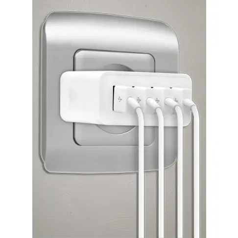 Chargeur secteur usb AKASHI ALT 4 USBAC 5 WH - 2