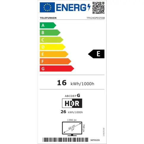 Tv led 24'' TELEFUNKEN TFK24GPD25SB - 8