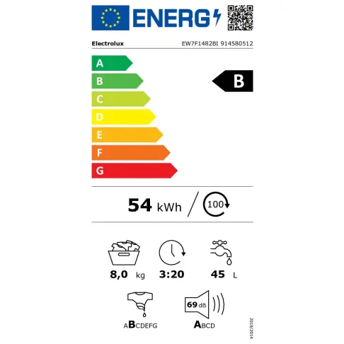 Lave-linge intégrable ELECTROLUX EW7F1482BI - 7