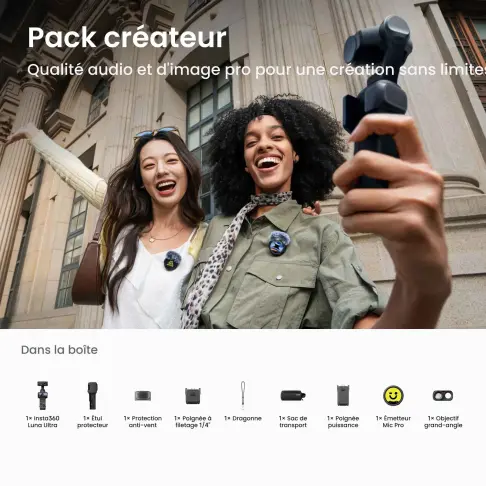 Caméra action INSTA360 LUNA ULTRA CREATOR NOIR - 10