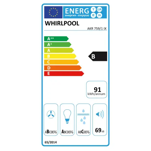 Hotte décorative WHIRLPOOL AKR759/1IX - 5
