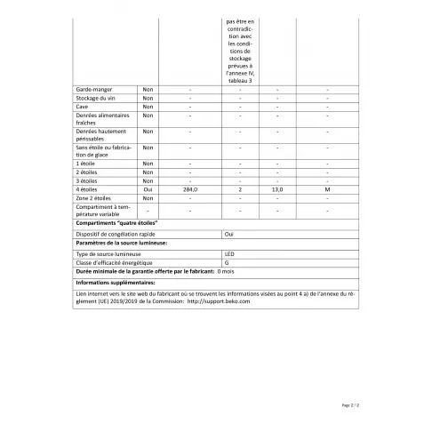 Congélateur coffre BEKO HSA 29540 N - 4