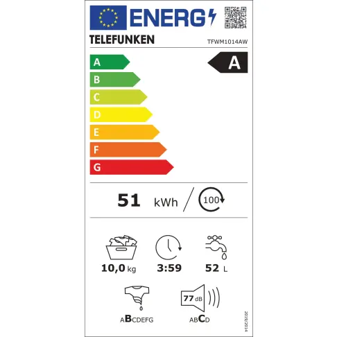 Lave-linge frontal TELEFUNKEN TFWM1014AW - 8