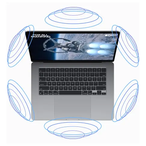 APPLE MacBook Air Gris 15.3'' 256 Go - MQKP3FN/A - 12