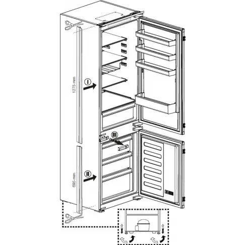Réfrigérateur combiné intégré BEKO BCHA306E4SN - 2