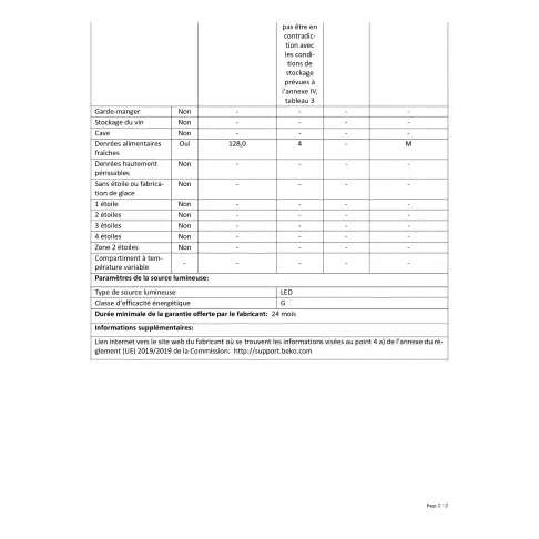 Réfrigérateur table top BEKO TSE 1403 FN - 3