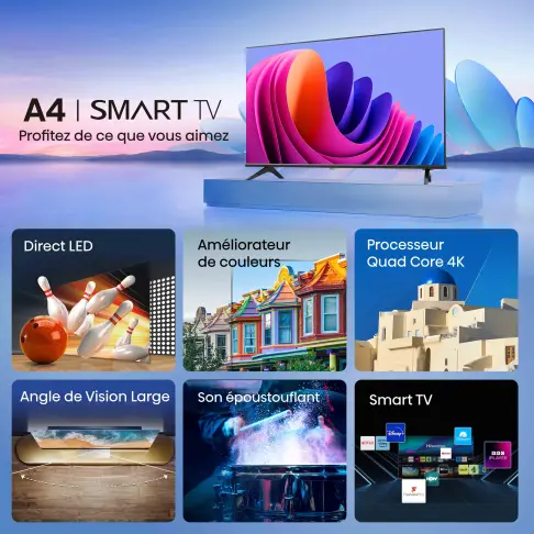 Tv led 32'' HISENSE 32A4Q - 3