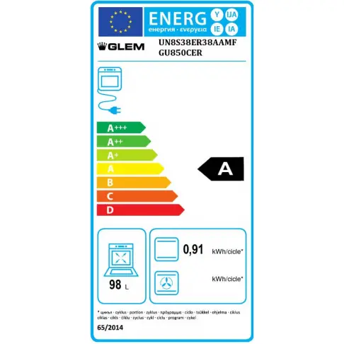 Piano de cuisson dessus gaz GLEM GU 850 CER - 2