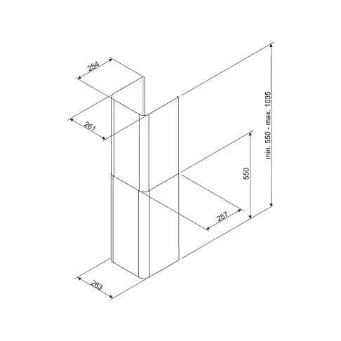 Accessoire hotte SMEG KITCMNFABCR - 2