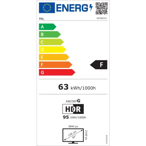 Tv led 50'' TCL 50T69C - 2