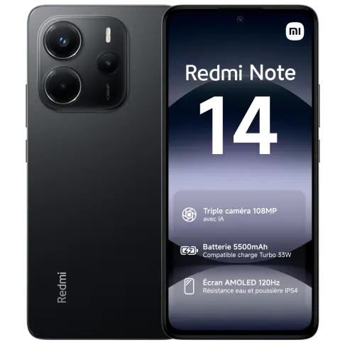 Smartphone XIAOMI REDMINOTE14NOIR128 - 1