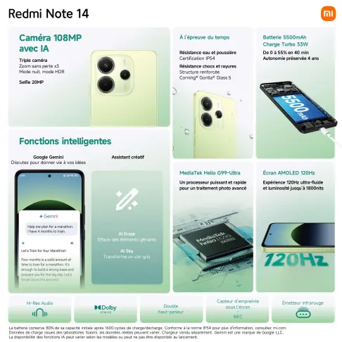 Smartphone XIAOMI REDMINOTE14NOIR128 - 5