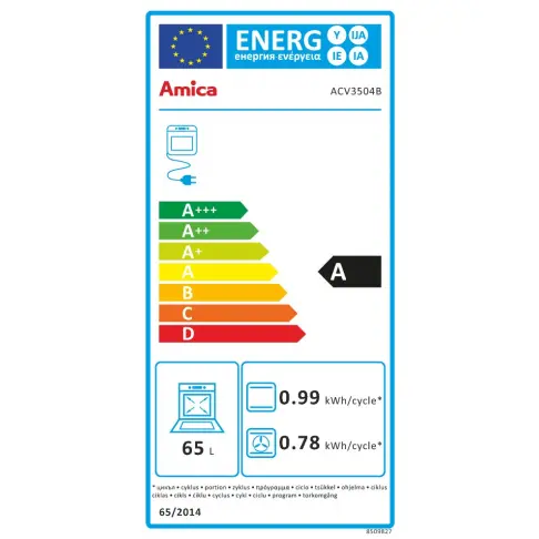 Cuisinière dessus vitrocéramique AMICA ACV 3504 B - 2