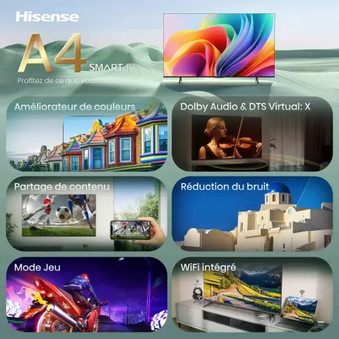Tv led 40'' HISENSE 40A4S - 2