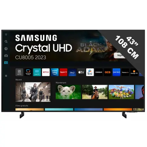 Télé led 43 pouces SAMSUNG TU43CU8005 - 1