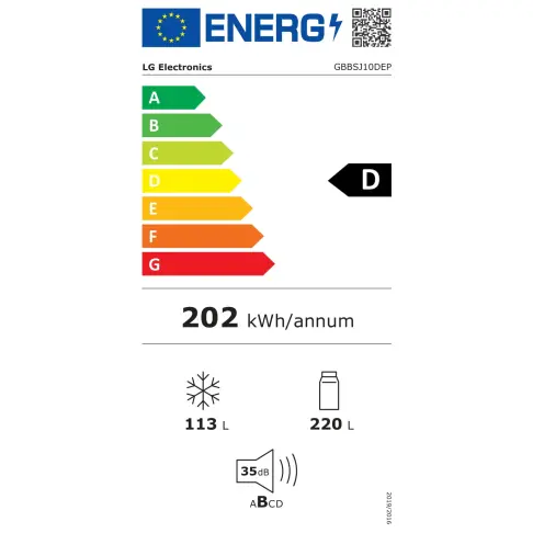 Réfrigérateur combiné inversé LG GBBSJ10DEP - 2