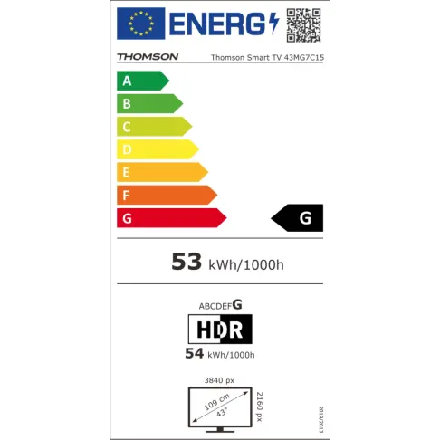 Tv led 43'' THOMSON 43MG7C15 - 18